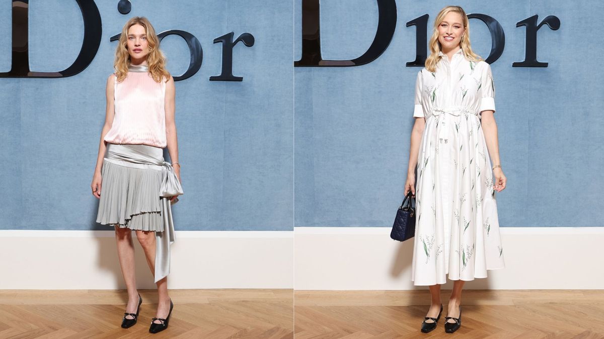 Гости показа Dior Men «Весна — лето 2026» — модели Наталья Водянова и Беатриче Борромео Наталья Водянова и Беатриче Борромео