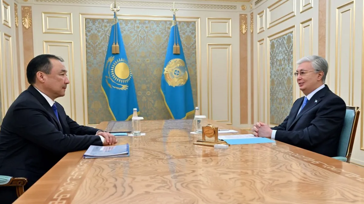 Нурлан Сауранбаев и Касым-Жомарт Токаев Нурлан Сауранбаев и Касым-Жомарт Токаев