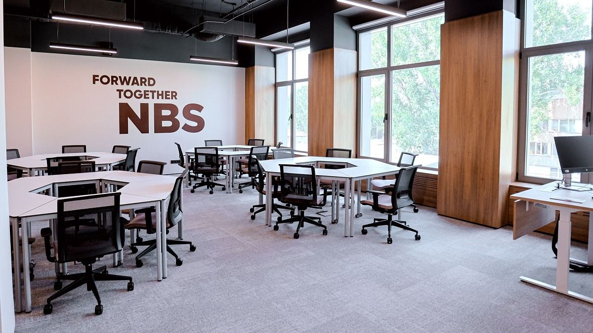 Аудитория в новом здании Narxoz Business School
