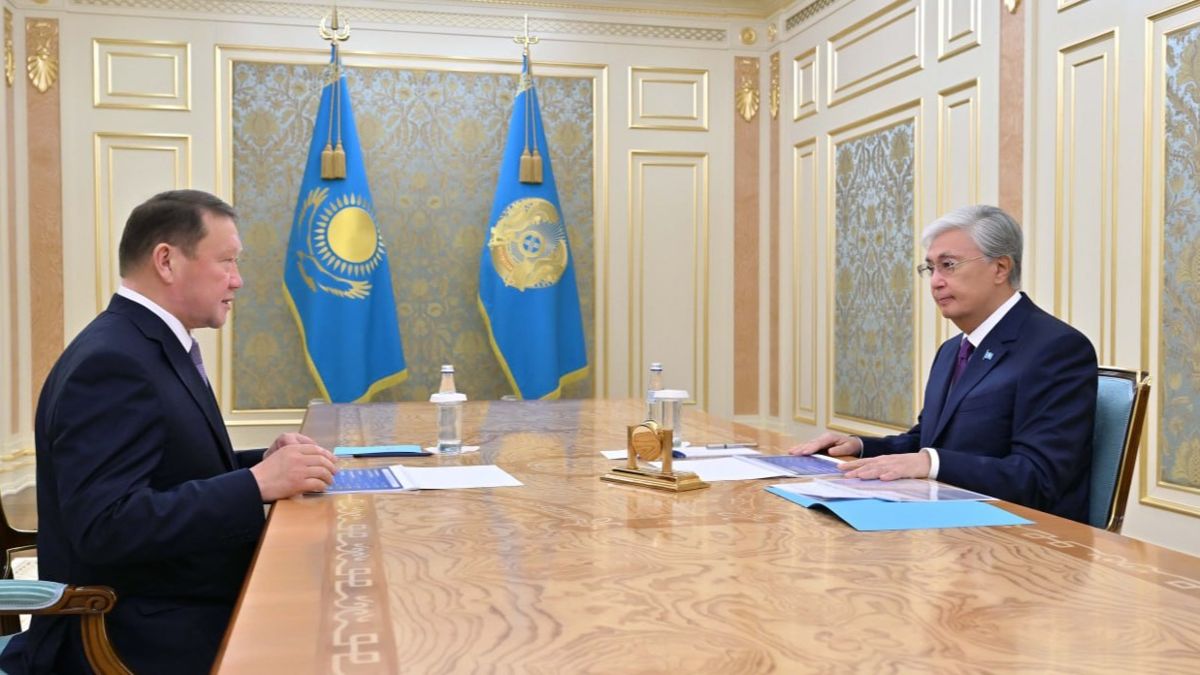 Кумар Аксакалов  и Касым-Жомарт Токаев, 18 августа 2025, Акорда