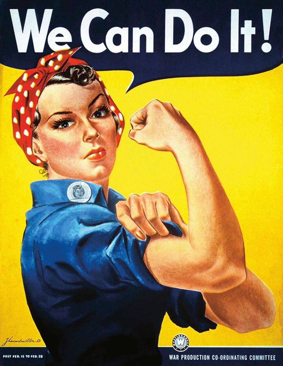 Плакат «Клепальщица Роузи» или We Can Do It!