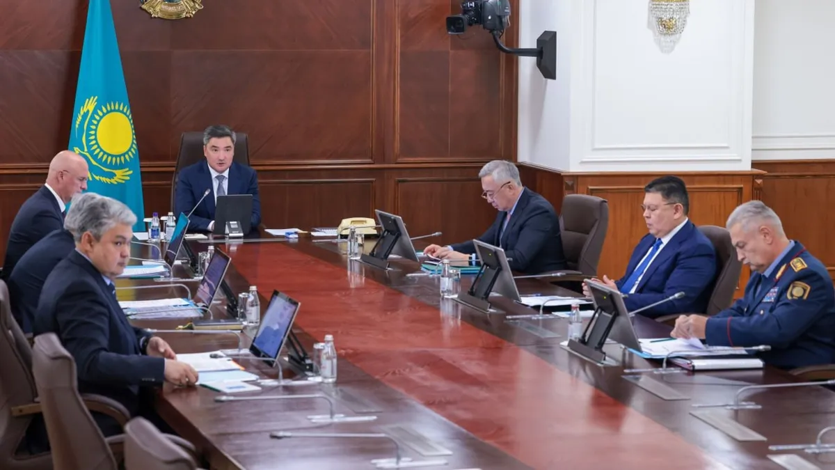 заседание правительства Казахстана