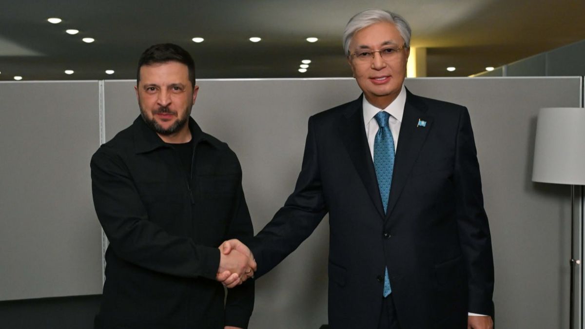 Владимир Зеленский и Касым-Жомарт Токаев