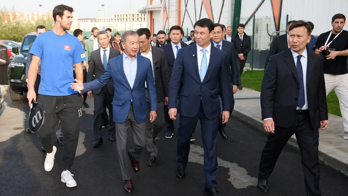 Открытие теннисного центра, Дархан Сатыбалды, Булат Утемуратов