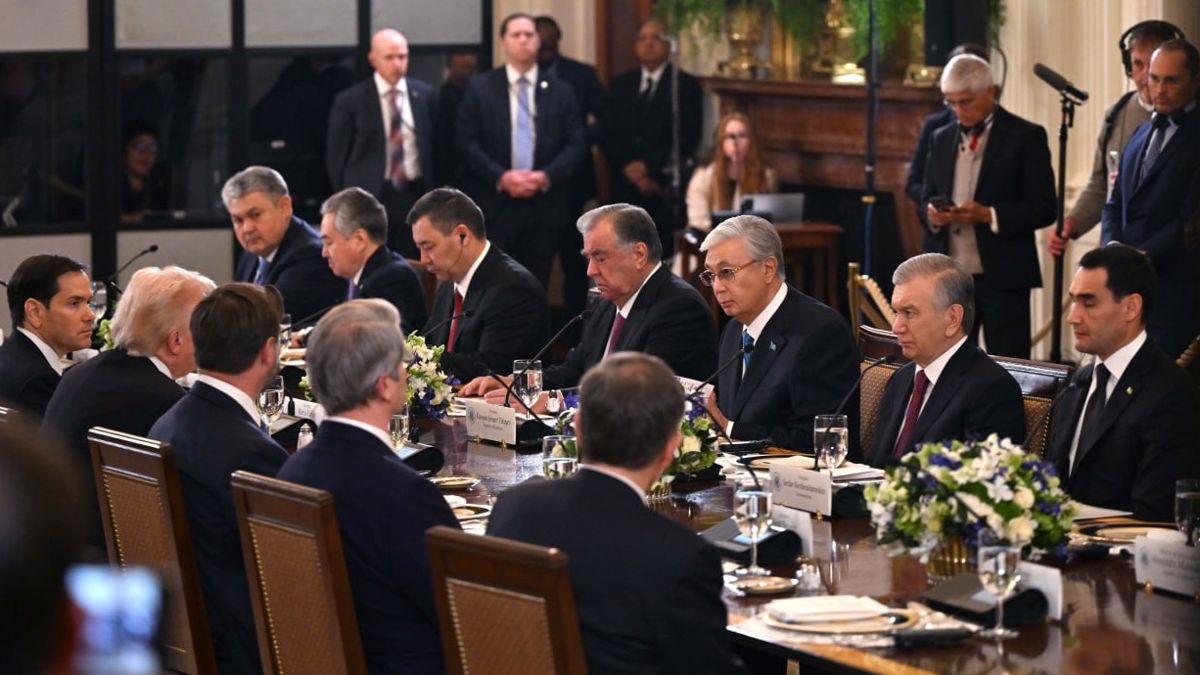 Касым-Жомарт Токаев на саммите «Центральная Азия – США»