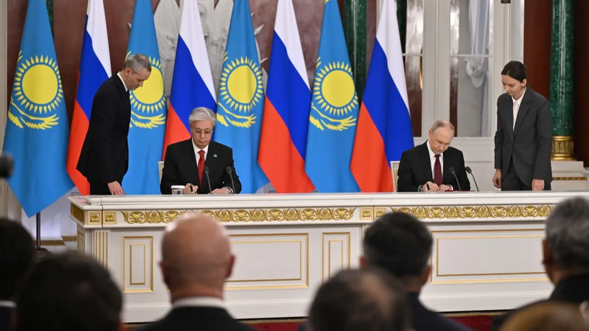 Касым-Жомарт Токаев и Владимир Путин