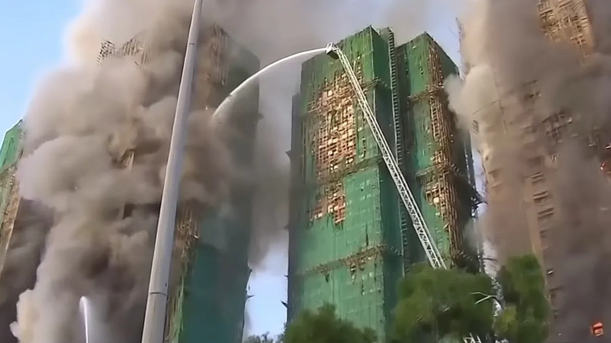 Пожар в Гонконге