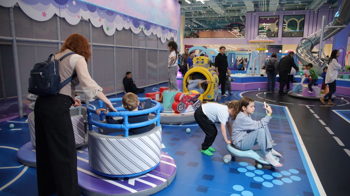 Игровая зона для детей и взрослых в Kidlavie, ТРЦ MEGA Park