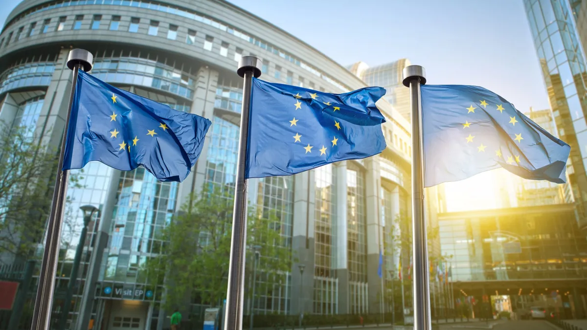 Здание Европарламента в Брюсселе