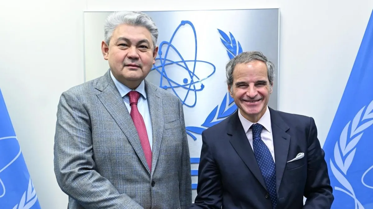  Ермек Кошербаев и Рафаэль Гросси 