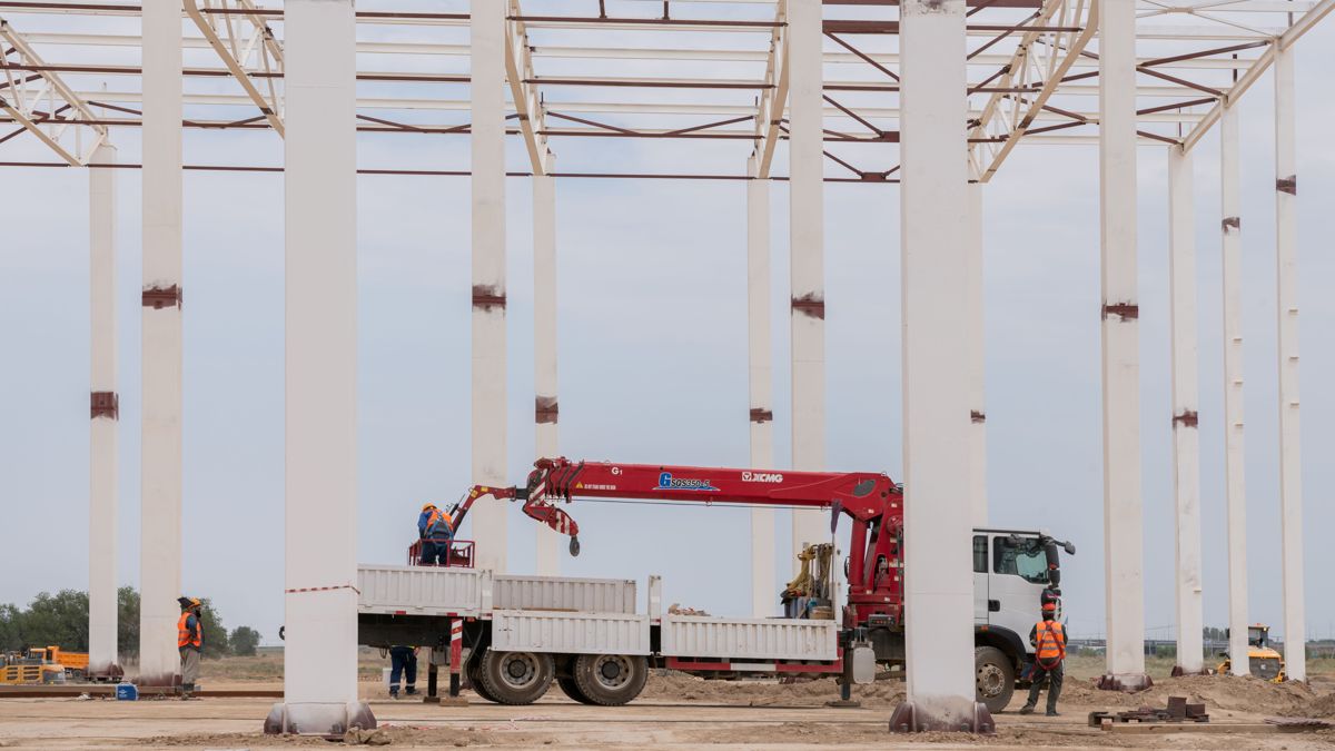 Завод Pepsi в Алатау Сити, строительство