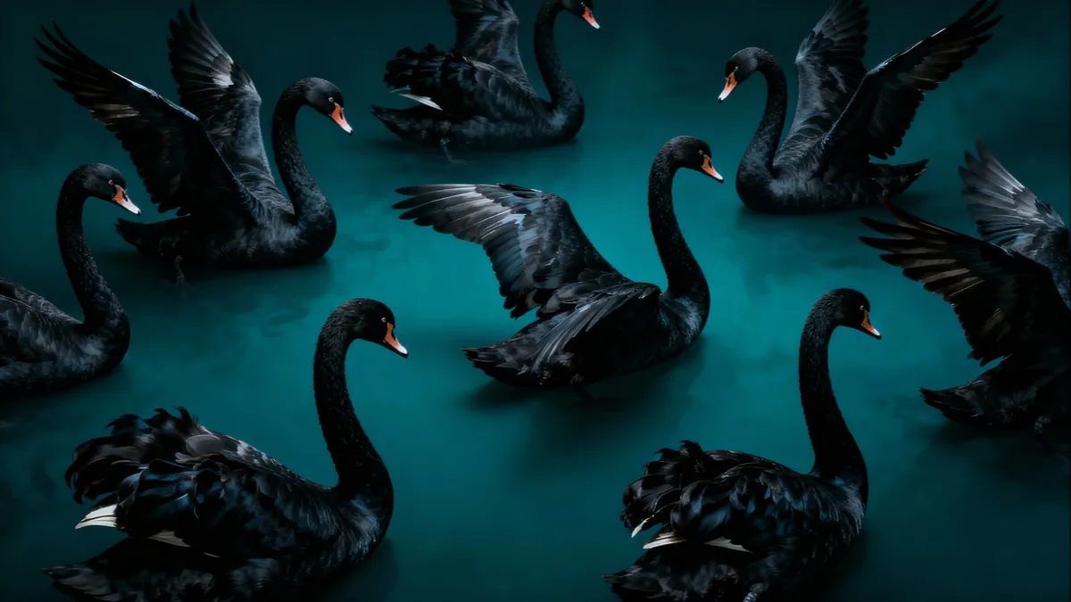 черные лебеди, кризис, финансовый крах, 