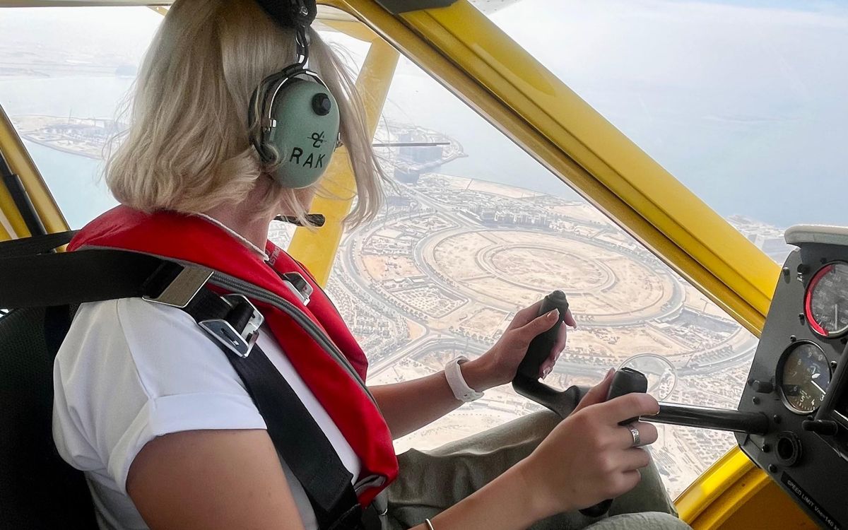 Вид из кабины самолета