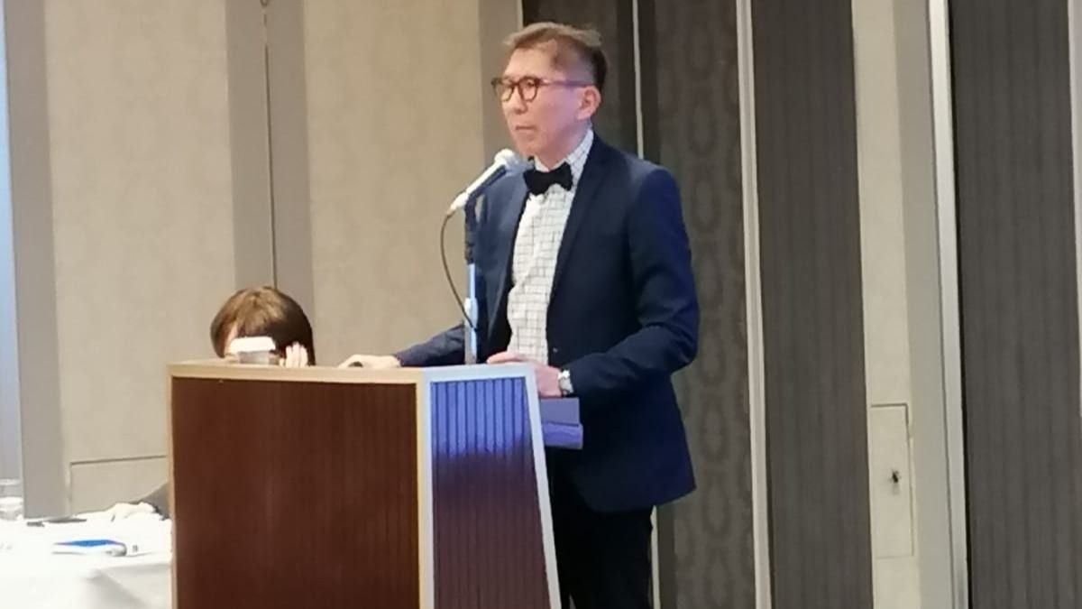 Выступление Досыма Сатпаева перед японским бизнесом в Токио