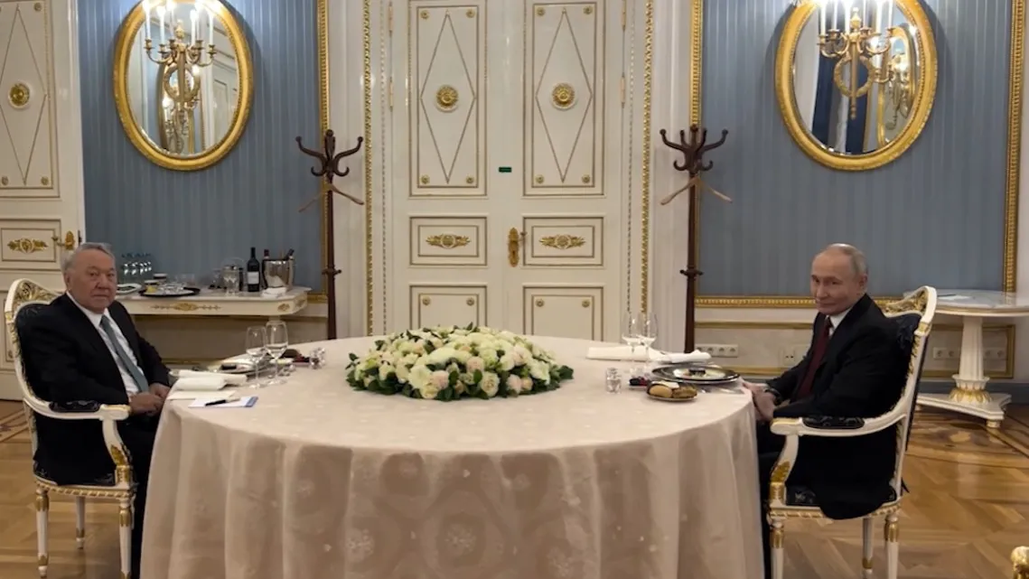 Нурсултан Назарбаев и Владимир Путин 