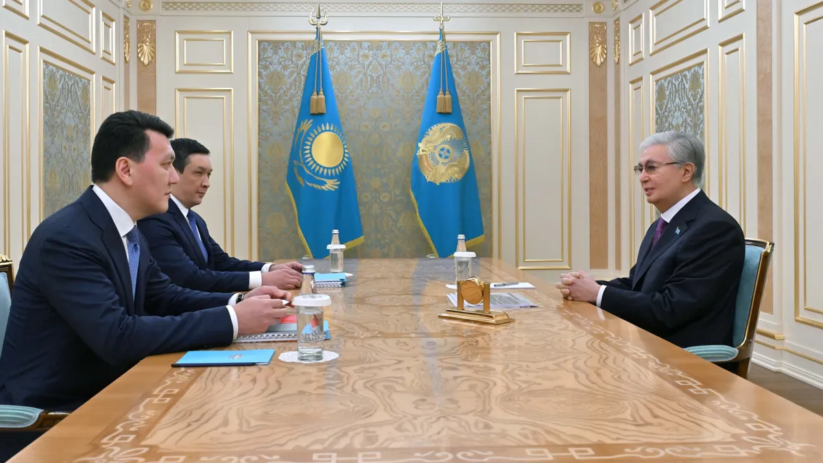 Ерлан Карин, Ержан Жиенбаев и Касым-Жомарт Токаев