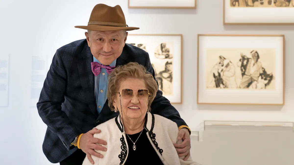 Нурлан Смагулов и его мама Батима Даирбаевна