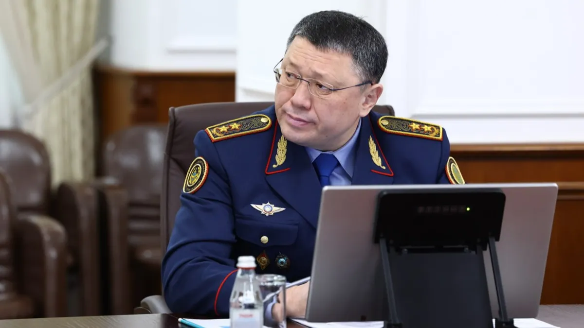 Министр внутренних дел Ержан Саденов