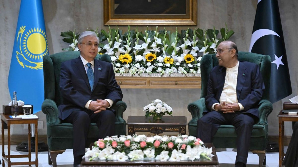 Касым-Жомарт Токаев и президент Пакистана Асиф Али Зардари