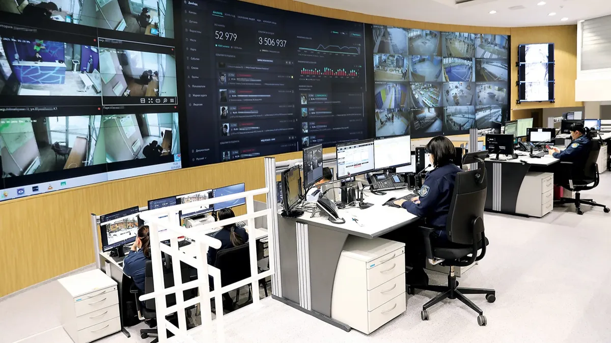 ИИ-видеоаналитика, оперативный центр, система безопасности, наблюдение, контроль