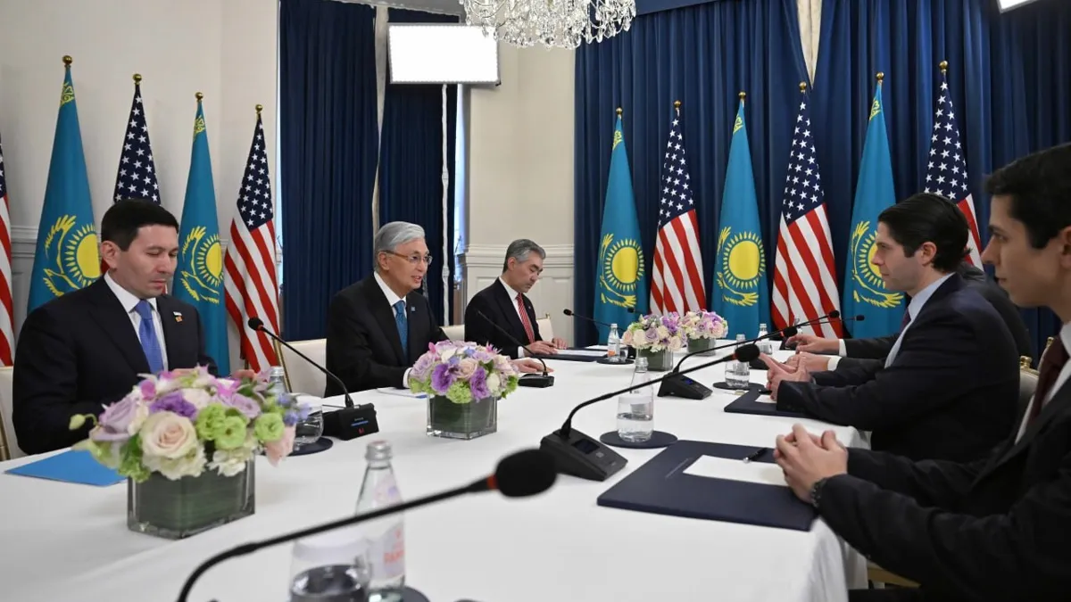 Касым-Жомарт Токаев на встрече с бизнесменами США