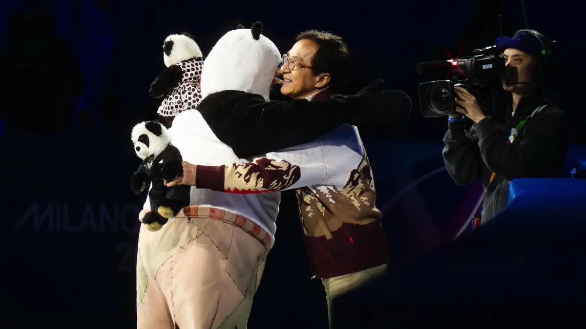 Михаил Шайдоров и Джеки Чан, гала-концерт Олимпиады — 2026