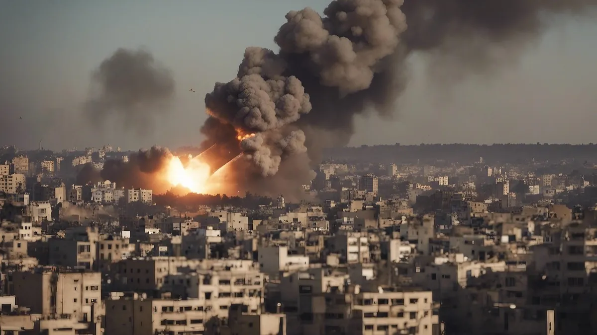 Ближний Восток, боевые действия, взрыв, город