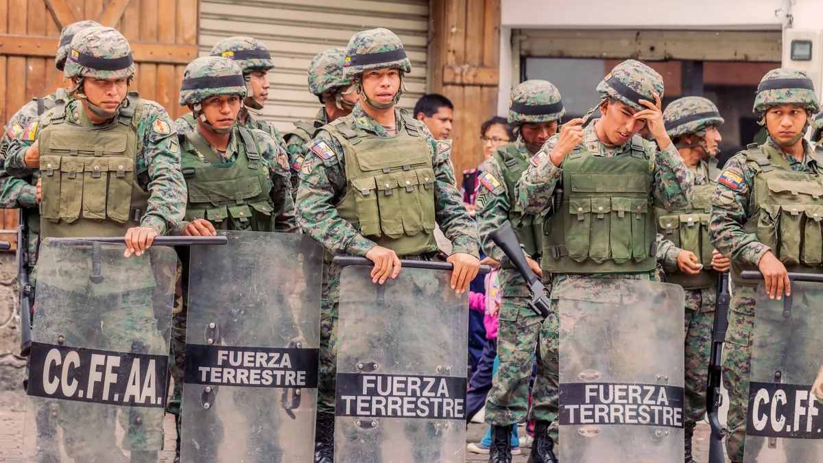 армия Эквадора, бойцы армии Эквадора