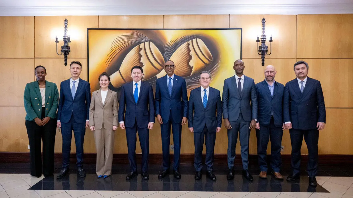 Встреча делегации фонда «Самрук-Казына» с президентом Руанды, март 2026