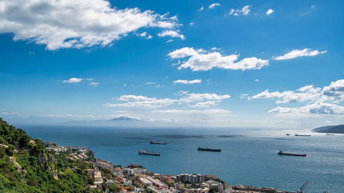 Пролив, танкеры, море, корабли