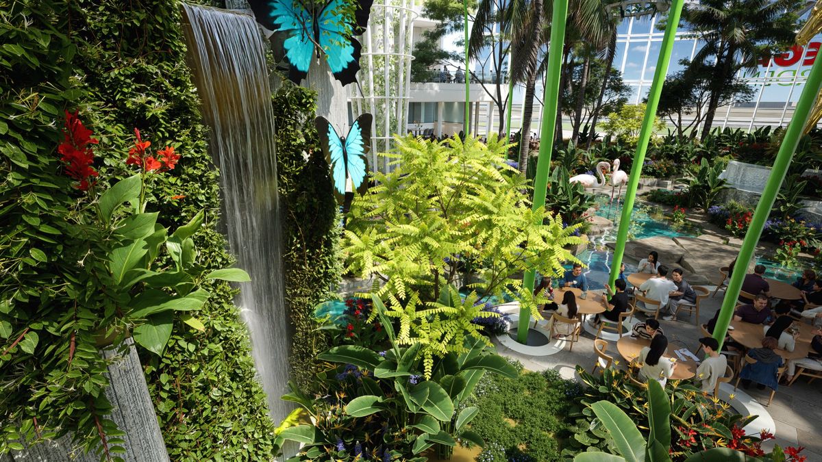 Проект ботанического сада в MEGA Garden 