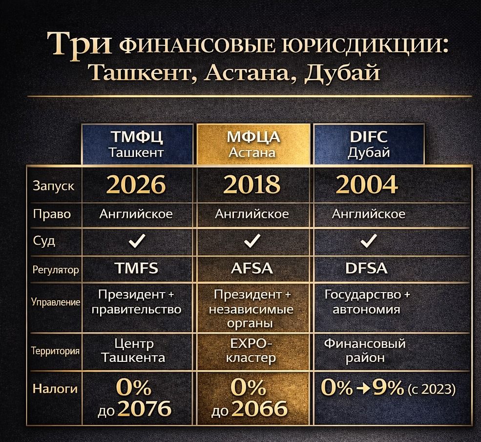 МФЦА, ТМФЦ, DIFC