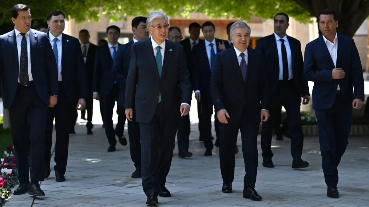 Касым-Жомарт Токаев и Шавкат Мирзиёев