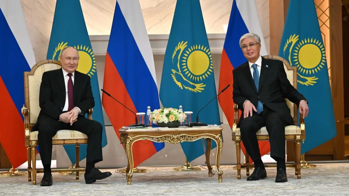 Владимир Путин и Касым-Жомарт Токаев