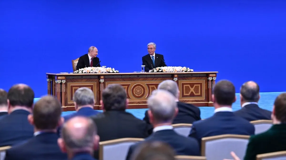Владимир Путин и Касым-Жомарт Токаев