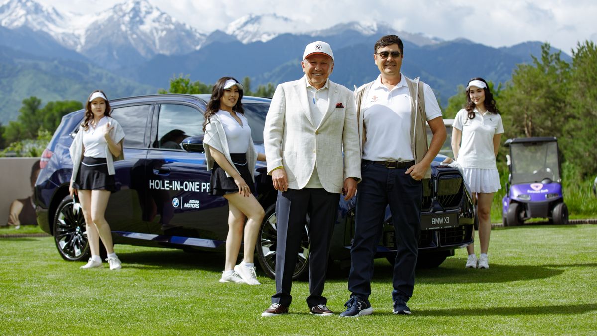Нурлан Смагулов и Арманжан Байтасов на BMW Golf Cup Kazakhstan 2026