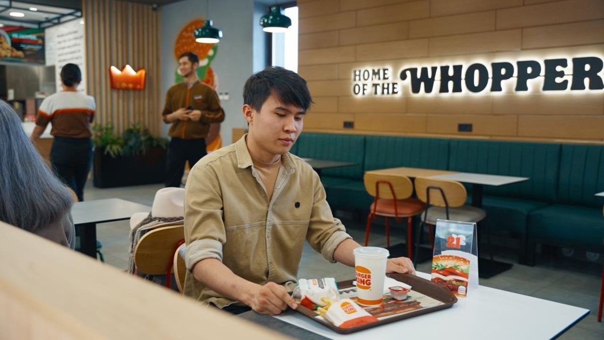 Посетитель в Burger King