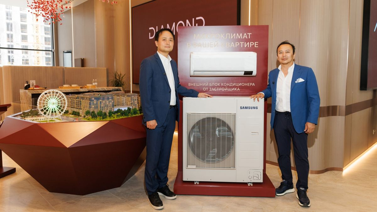 Внешний блок кондиционирования от Samsung в ЖК Diamond