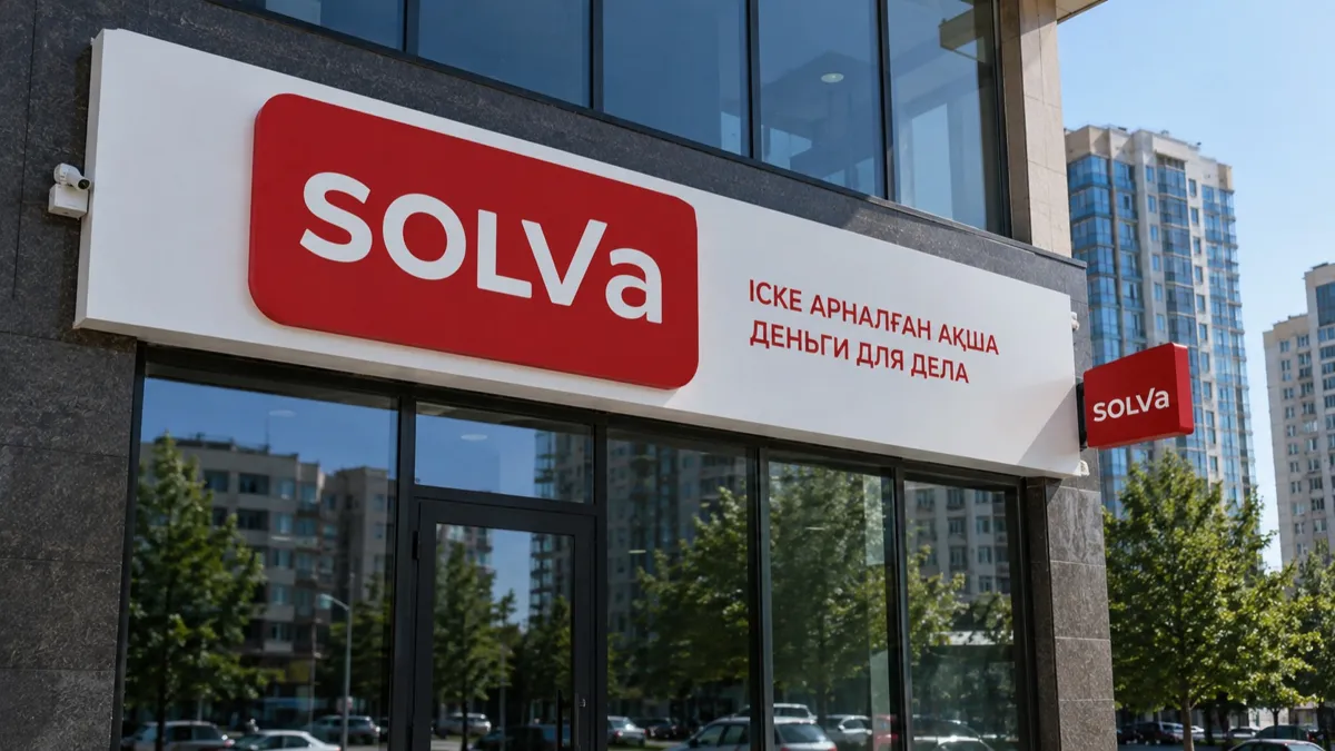 логотип Solva на здании