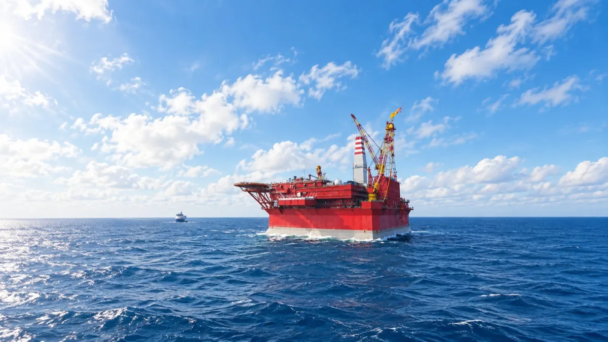 Морская нефтегазовая платформа, плавучая/полупогружная производственная установка