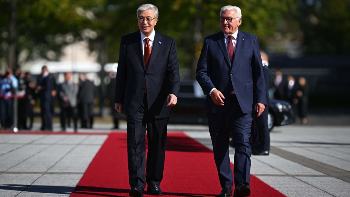 Касым-Жомарт Токаев и&nbsp;Франк-Вальтер Штайнмайер, 29 сентября 2026