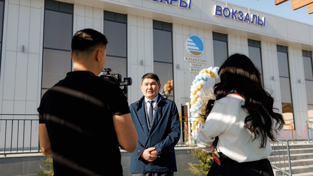 На&nbsp;открытии вокзала Кульсары