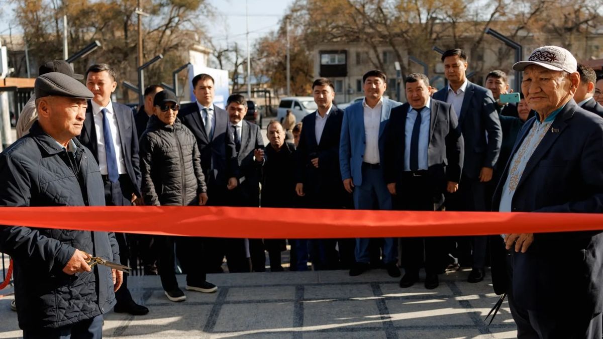 Тожественное открытие вокзала Кульсары